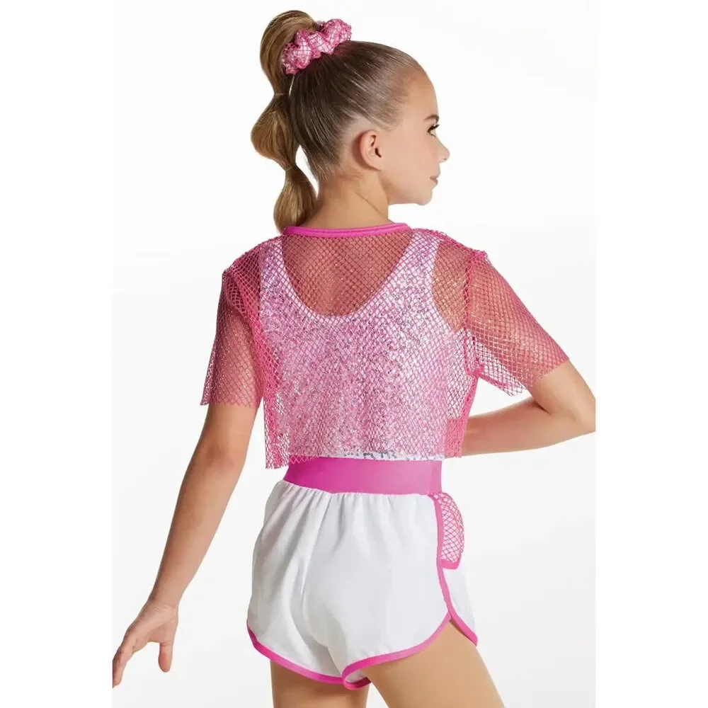 Pre-Owned Dance Costume XL Child Green Weissman 17774 Hip Hop Jazz Tap Clogging